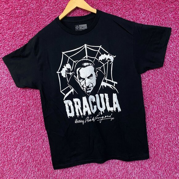 Bela Lugosi Dracula Spiders Web Graphic T-Shirt Large - Picture 3 of 4